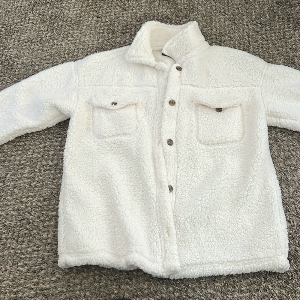 M/L cream colored shacket!